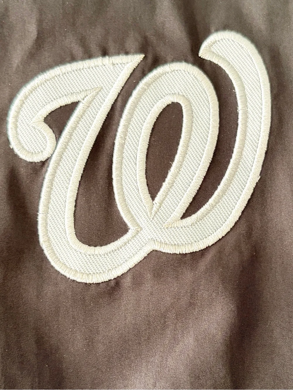 Washington Nationals Art of the gameBlack Varsity-Style Men's Jacket Size L